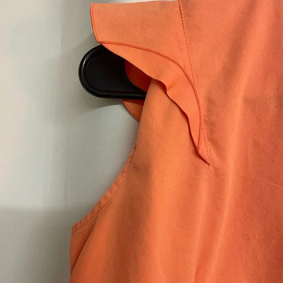 Worthington stretch orange sleeveless top size medium - Picture 6 of 8